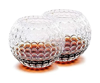 Golf Whiskey Glasses - Set of 2 - Unique, Handmade, Durable, and Fu... Fast Ship Foto 1 de 4