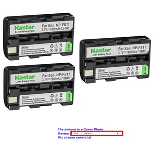 Kastar Replacement Battery for Sony NP-FS11 AC-VQ11 & Sony Cyber-shot DSC-P1 - Picture 1 of 7
