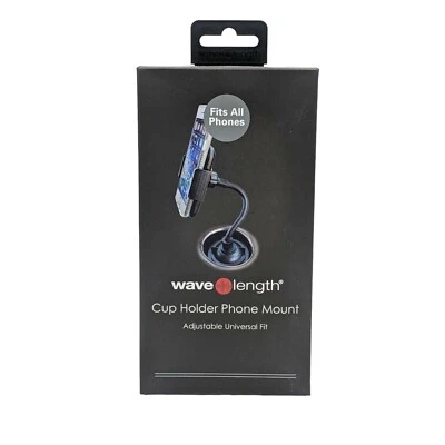 Wave Length Car Universal Adjustable Gooseneck Cup Holder Cell Phone Mount NEW - Image 1 of 2