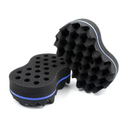 Esponja para torcer el cabello 2 piezas Esponja para rizos afro espuma temerosa para temer Foto 1 de 4