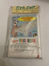 Vintage Hanna Barbera Productions Yogi Bear Coloring Tablecloth Sealed
