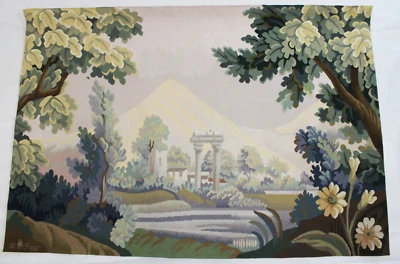 G. Delbast & R. Four à Aubusson. Tapisserie laine de lisse  n° 1/8.  Dim 95x140 - Photo 1/4