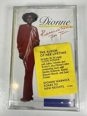 Dionne Reservations For Two 1987 Vintage Cassette NEW Artista Records - Image 1 of 4