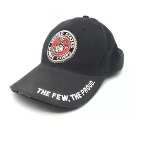 Hat Marines Low Profile Rothco USMC US Marine Corps Cap Black The Few The Proud - Picture 1 of 7