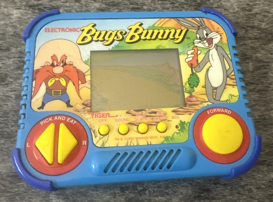 De colección Bugs Bunny 1990 Tiger Electronics LCD portátil probado Foto 1 de 4