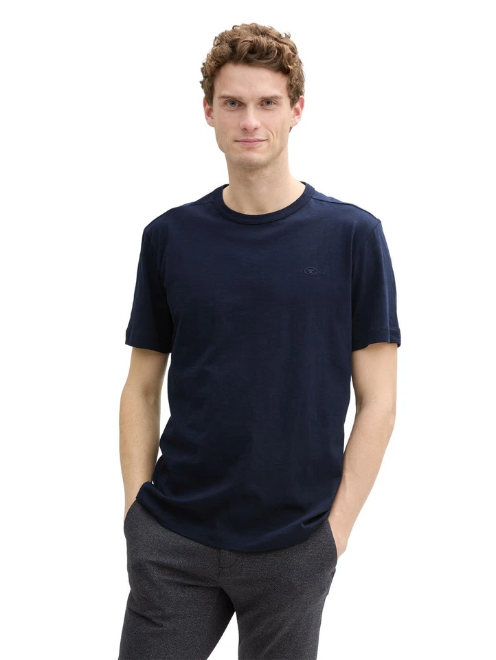 TOM TAILOR Homme T-Shirt Avec Print-Regular Coupe S-3XL Bleu Gris Blanc Vert - Photo 1/1