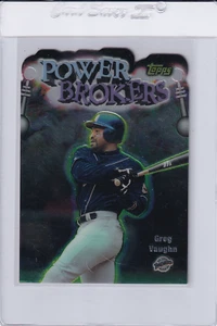 Greg Vaughn 1999 Topps #PB11 Power Brokers Refractors San Diego Padres - Picture 1 of 2