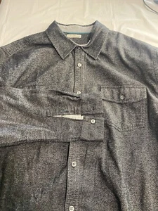 Herren Carbon 2 Cobalt Langarm dunkelgrau meliert geknöpfte Hemd - Größe L - Bild 1 von 5