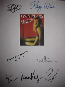 Twin Peaks Fire Walk With Me sceneggiatura film firmata X7 Sheryl Lee David Lynch repnt - Foto 1 di 1