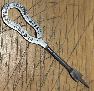 ANTIQUE PINE CREEK DAIRY HEALTH IN EVERY DROP SPOKANE WA MILK BOTTLE OPENER - Picture 1 of 3