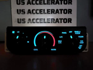 97 - 03 FORD F-150 F150 A/C Heater Temperature Climate Control Unit 3 Knobs BLUE - Picture 1 of 11