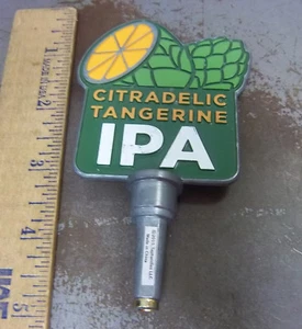 Citradelic Tangerine IPA Metall Bier Zapfhahn Griff, 4,5 Zoll hoch, tolle Grafik - Bild 1 von 5