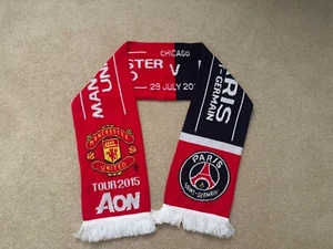 Manchester United Vs PSG Chicago July 29 2015 Scarf Football - Picture 1 of 2