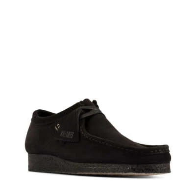 CLARKS HOMBRE ORIGINAL WALLABEE CORTE BAJO GAMUZA NEGRA - HECHO EN VIETNAM Foto 1 de 4