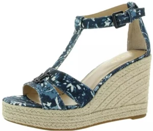 Lauren Ralph Lauren Hale Womens Logo Platform Espadrilles Wedge Sandals Size 11M - Picture 1 of 7