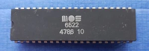 Chip MOS 6522 VIA para COMMODORE VC20/1541/1541C/1541-II/1571 pieza original - Imagen 1 de 2