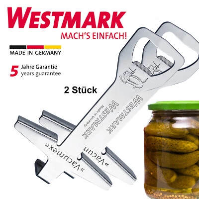 2 x Westmark Schraubdeckelöffner VACUMEX Deckelöffner Flaschenöffner Glasöffner  - Bild 1 von 4