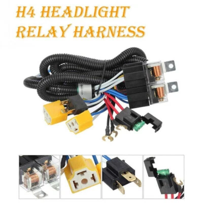 Headlight H4 Relay Wiring Harness For Toyota 1995-97 Tacoma 1988-95 Pickup H6054 - Image 1 of 4
