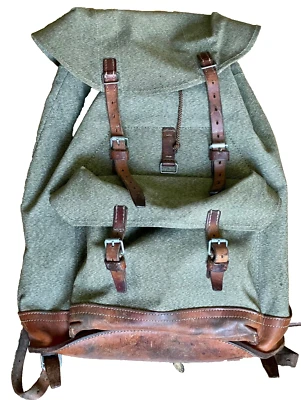original Schweizer Armee Rucksack 1971 Sattlerarbeit Vintage Bagpack Swiss Army - Bild 1 von 4