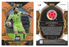 PANINI SELECT FIFA 2022-2023 #86 DAVID OSPINA COLOMBIA ARSENAL ORANGE PRIZM /60