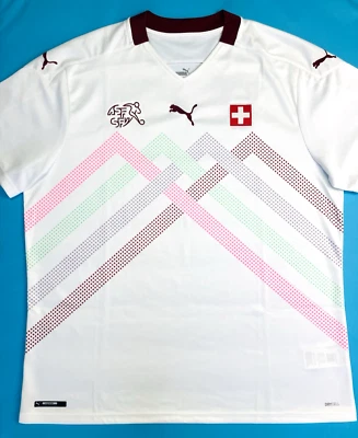 Puma SUIZA 2020/21 XXL Visitante Camiseta de Fútbol Camiseta Suiza Top Kit  Foto 1 de 4