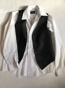 Fouger Boys 3-piece Set With Dress Shirt, Vest and Pants, Size 8 - Picture 1 of 3