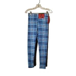 Shosho Pants Junior Large Pull On Set Of 2 Comfy Casual Stretch Plaid  - Picture 1 of 13