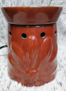 Scentsy Stövchen 6" DSW BOHO Chic weinrot rostbraun Sonnenblume Blume Herbst Herbst - Bild 1 von 9