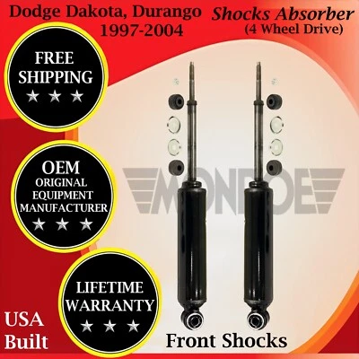 Amortiguadores delanteros Monroe OEM para Dodge Dakota/Durango 1997-2004 4x4 garantía de por vida Foto 1 de 4
