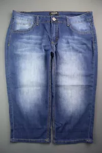 Women's Zco Premium Jean Capri, Crop Stretch Medium Wash Size 16P (36x19) - Picture 1 of 7