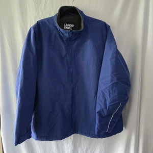 Lands End Sport Squall Jacket Fleece Lined Women's Plus 2X Dark Cobalt Blue - Picture 1 of 10