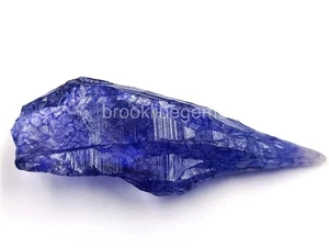 Piedra preciosa suelta áspera teñida 53,60 quilates zafiro azul natural certificado EGL 5ARK - Imagen 1 de 4