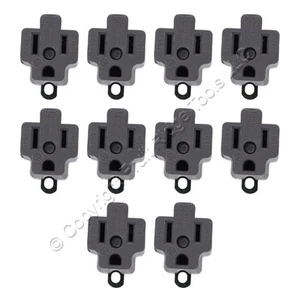 10 adattatori di messa a terra Bryant/Hubbell plug-in a 3 poli 15A 125V 5272 - Foto 1 di 5
