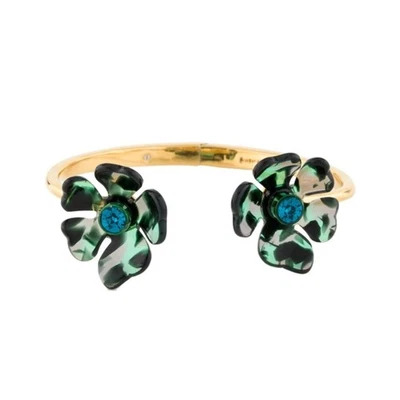 Pulsera Kate Spade Pétalos Empujadores Verde Floral Bisagras Foto 1 de 4