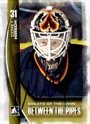Corey Hirsch - Signed 2013-14 In The Game Between The Pipes Card #91 - Image 1 of 2
