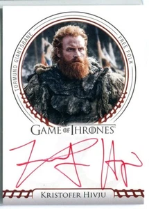 KRISTOFER HIVJU Tormund Giantsbane Game of Thrones SIGIL RED INK AUTO Autograph - Picture 1 of 1