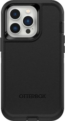 New OtterBox Rugged Anti-Microbial Defender Pro iPhone 13 Pro Black Belt Clip - Image 1 of 4