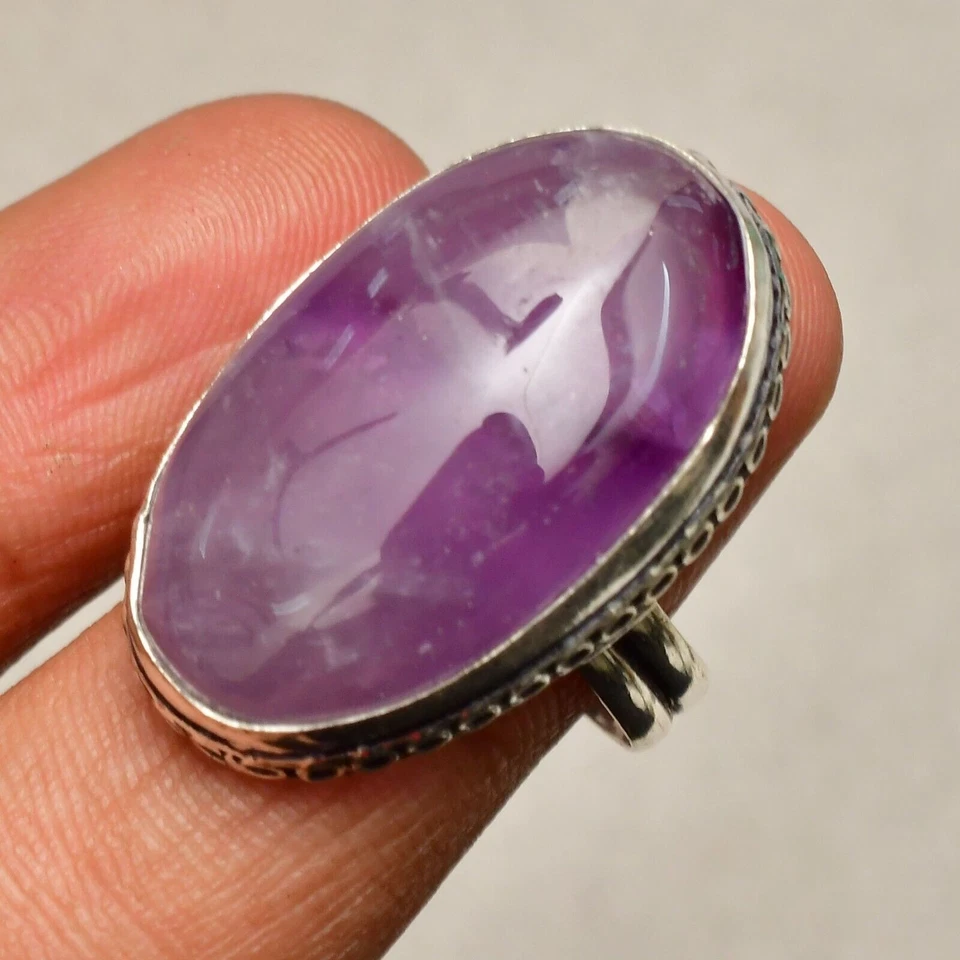 Anello gioiello in argento sterling 925 fatto a mano con pietra preziosa... - Immagine 1 di 4