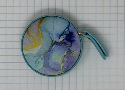 Cinta métrica de costura retráctil, mármol azul Foto 1 de 2