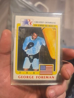 GEORGE FOREMAN 1983 TOPPS GREATEST OLYMPIANS #19 PSA 9 MINT PLUS 6 BONUSES look - Image 1 of 2