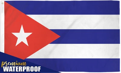 5 x CUBA premium waterproof flag 3x5 ft polyester banner sign Caribbean Latin UN - Image 1 of 4