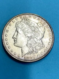 1880 P United States Morgan Silver Dollar Brilliant Uncirculated BU UNC - Picture 1 of 2