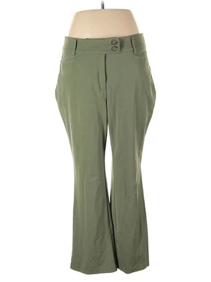 Pantalones informales verdes para mujer Rafaella 14 Foto 1 de 2