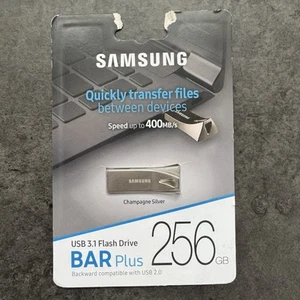 Samsung BAR Plus 256GB Silver USB 3.1 Flash Pen Drive USB Stick - Afbeelding 1 van 2
