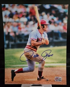 Pete Rose Cincinnati Reds Signed 8x10 Photo Fiterman Sports Cert. - Picture 1 of 3