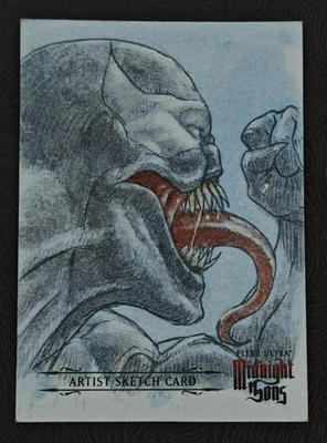 2023 Fleer Ultra Midnight Sons Venom 1/1 Sketch by IAN QUIRANTE - Image 1 of 2