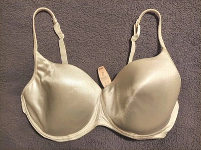 Новый с Ярлыками! VICTORIAS SECRET С ПОДКЛАДКОЙ АТЛАСНЫЙ БЮСТГАЛЬТЕР SZ 36D НА КОСТОЧКАХ ПОЛНЫЙ ЧЕХОЛ БЕЛЫЙ - Изображение 1 из 4