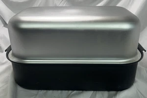 Sartén para asar Miracle Maid de colección tapa abovedada de aluminio anodizado tostador de pavo tostado - Imagen 1 de 21