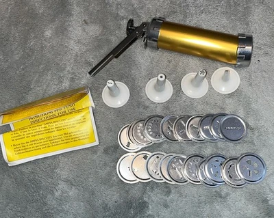 Juego completo de 4 puntas y 20 discos de prensa de galletas de metal para galletas Marcato Atlas de colección Foto 1 de 4