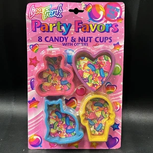 NEU Vintage Lisa Frank Party Gefälligkeiten (1) 8er-Pack Süßigkeiten & Nuss Tassen hat Gebrauchsspuren - Bild 1 von 9